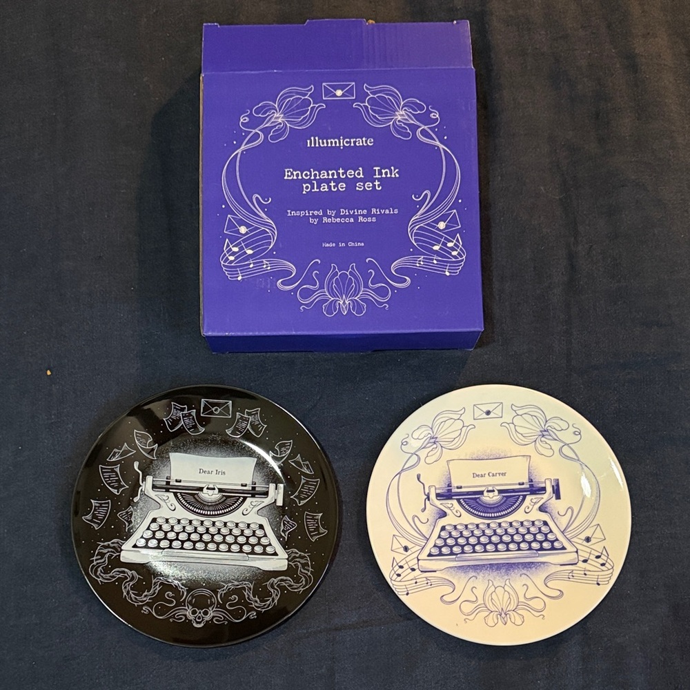 Illumicrate “Divine Rivals” Enchanted Ink Plate Set